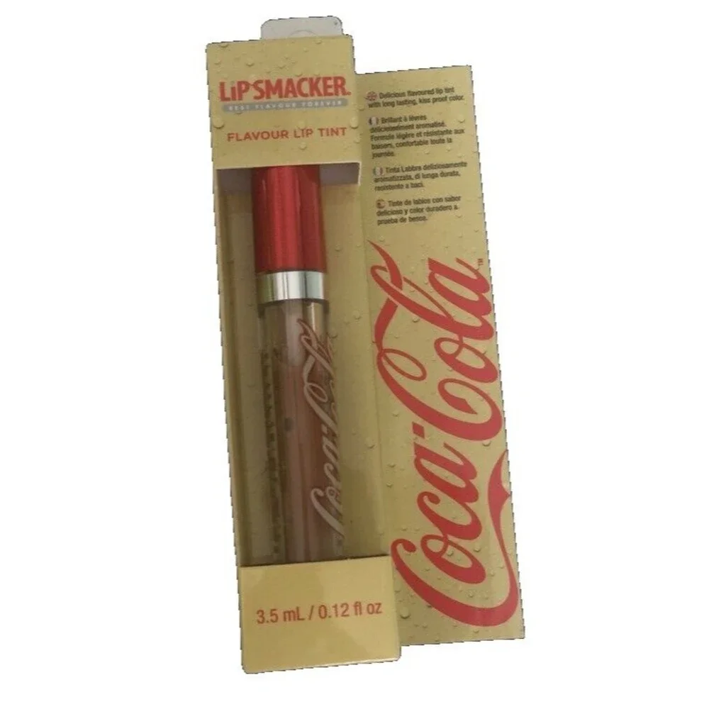 Lip Smacker Coca Cola Vanilla Flavor Kiss Proof Lip Tint Gloss 3.5 mL .12 fl oz